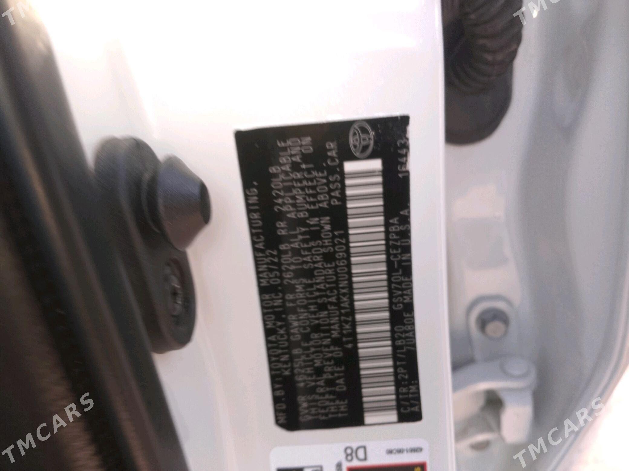 Toyota Camry 2022 - 440 000 TMT - Aşgabat - img 2