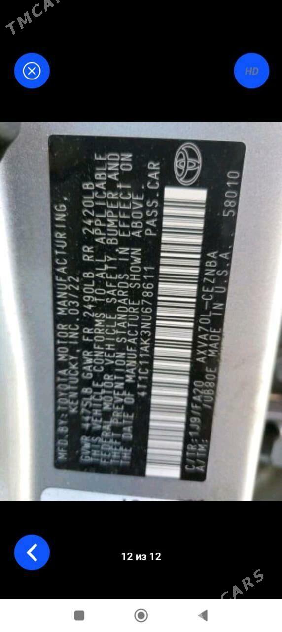 Toyota Camry 2022 - 360 000 TMT - Mary - img 6