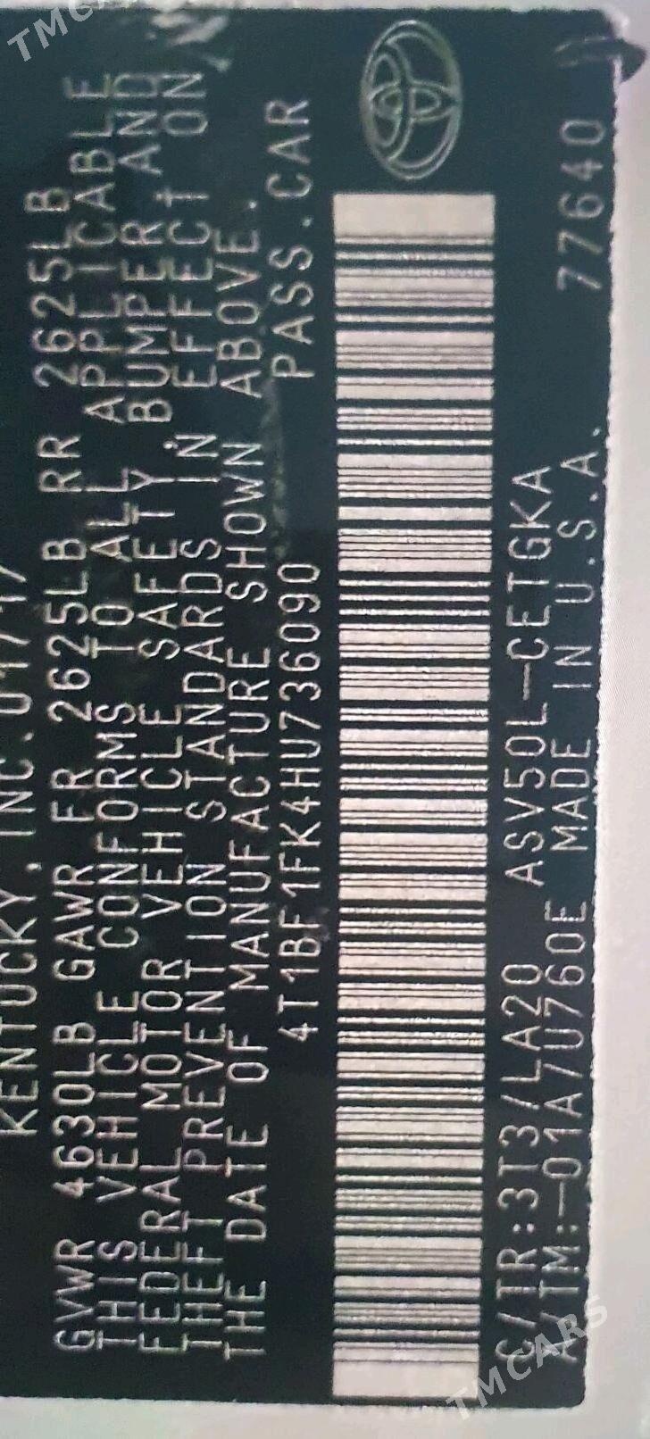 Toyota Camry 2017 - 290 000 TMT - Aşgabat - img 6