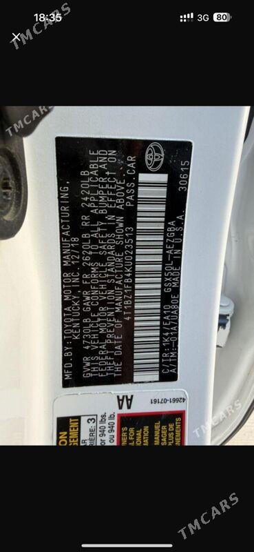 Toyota Avalon 2019 - 380 000 TMT - Gökdepe - img 10