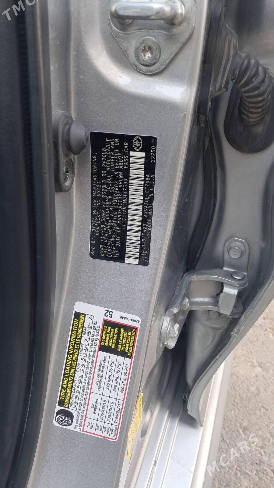 Toyota Camry 2021 - 335 000 TMT - Mary - img 8