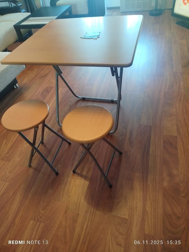 стол + 4 стула,столик и 2 таб. - Ашхабад - img 4
