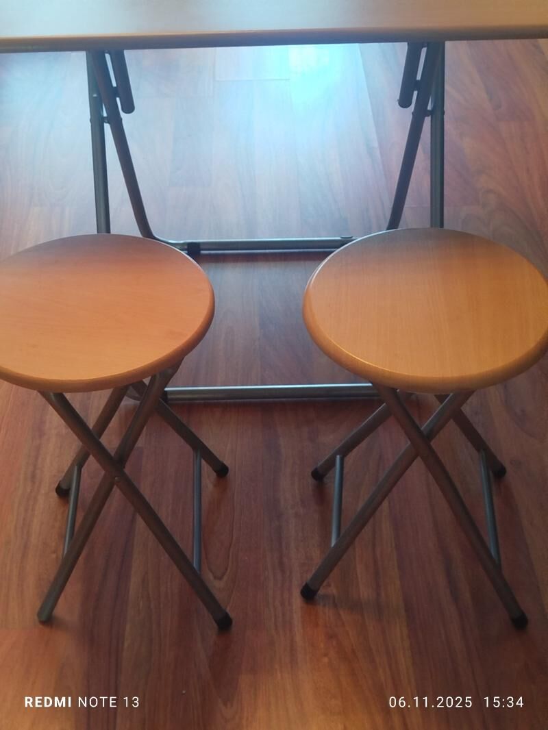 стол + 4 стула,столик и 2 таб. - Ашхабад - img 5