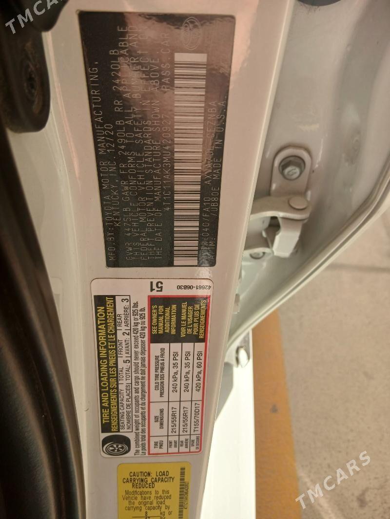 Toyota Camry 2021 - 270 000 TMT - Parahat 2 - img 8