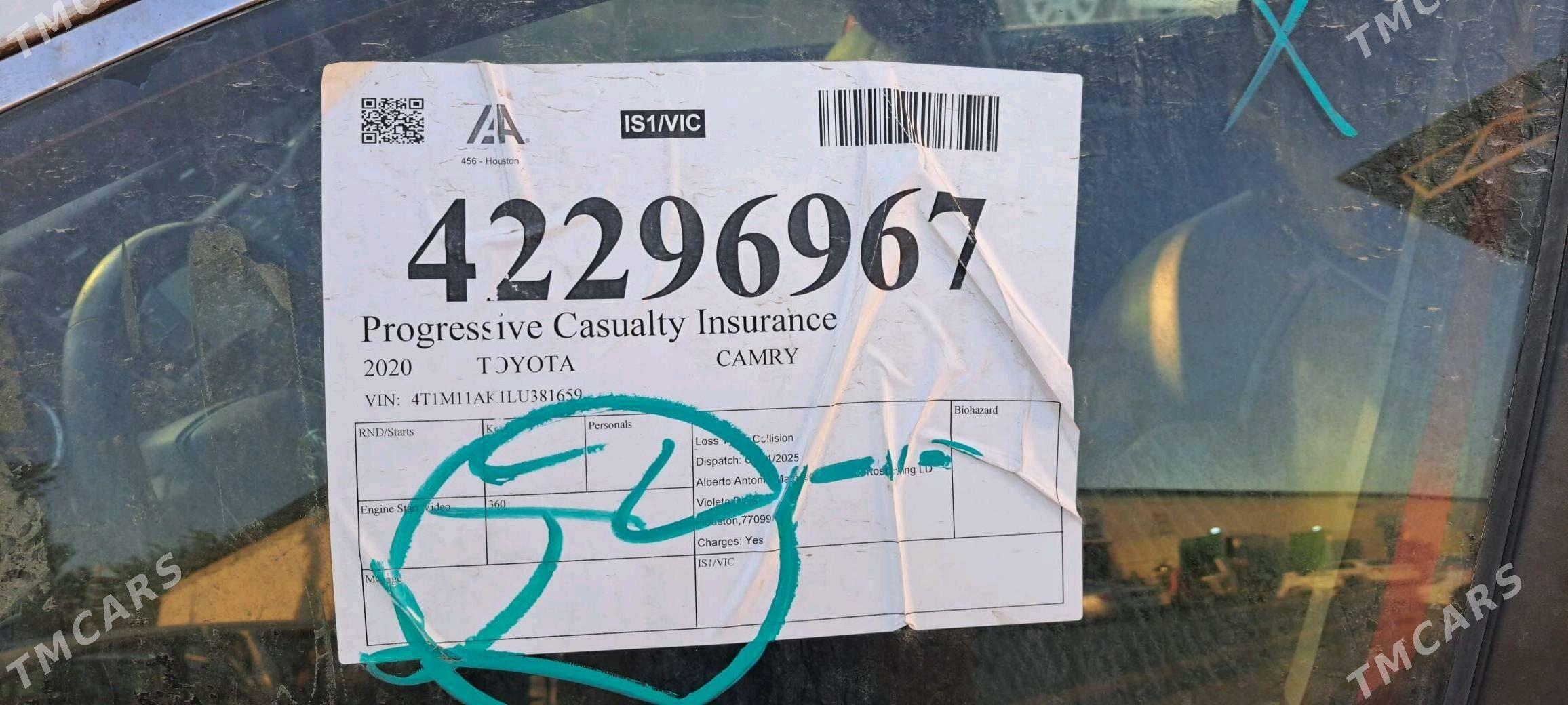 Toyota Camry 2020 - 200 000 TMT - Parahat 6 - img 7