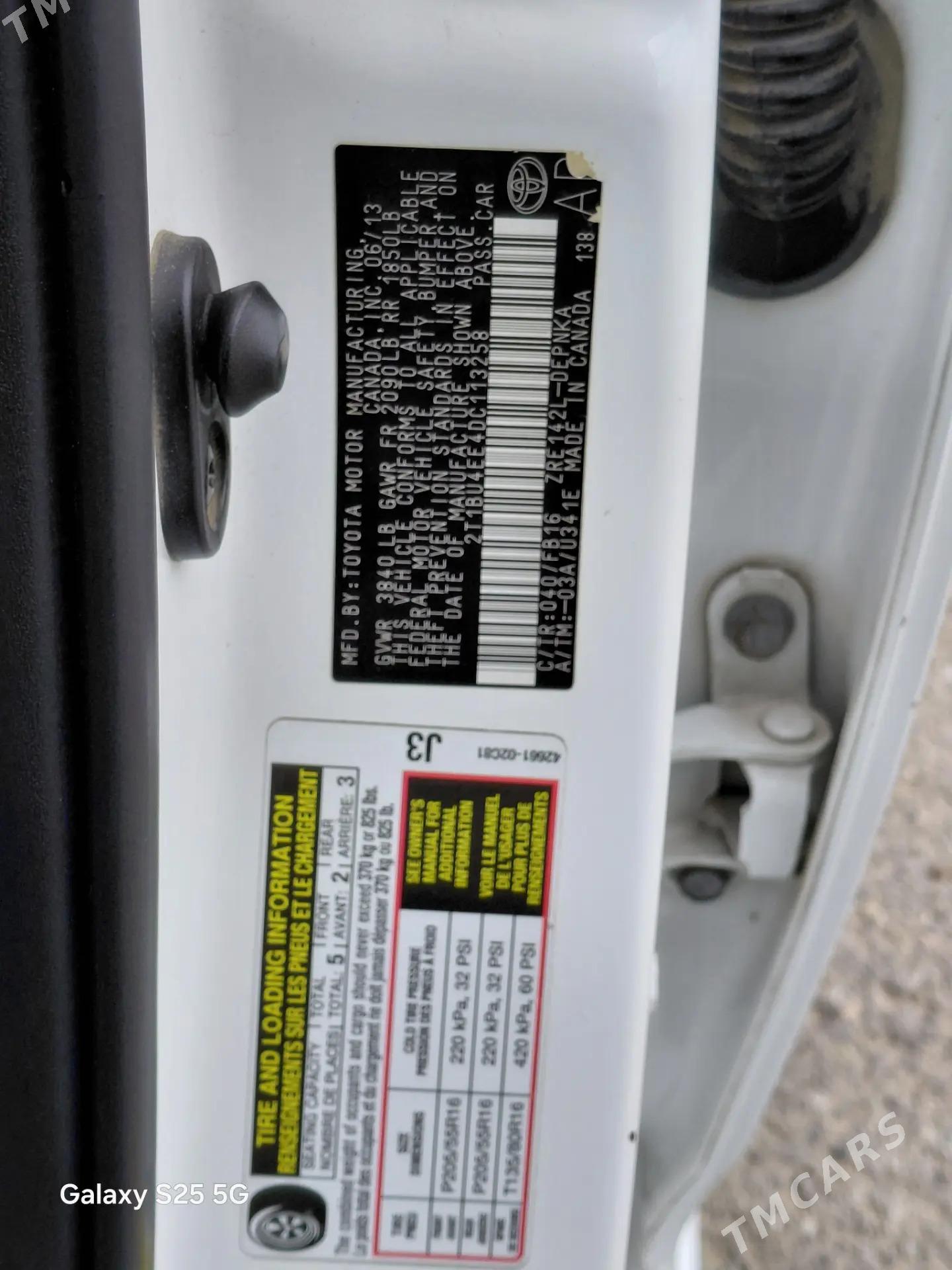 Toyota Corolla 2013 - 173 000 TMT - Ашхабад - img 7