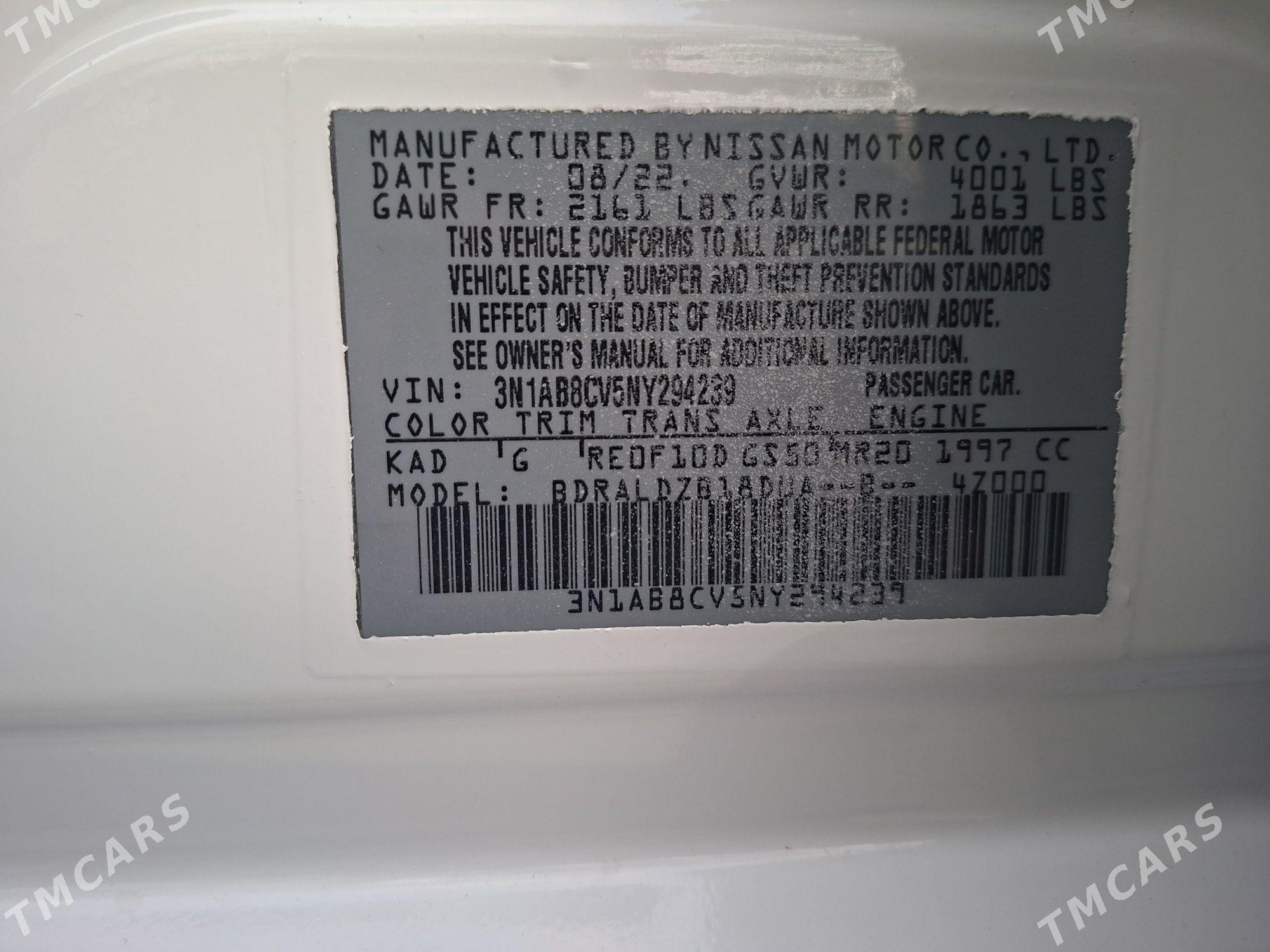 Nissan Sentra 2022 - 178 000 TMT - Aşgabat - img 9