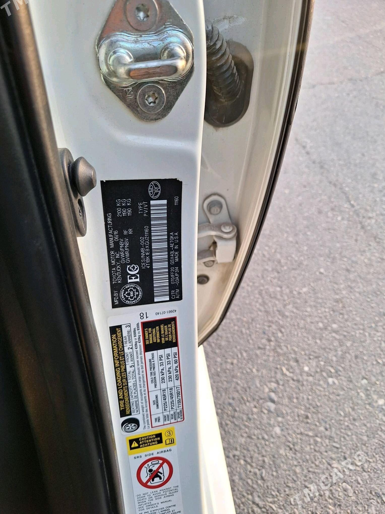 Toyota Avalon 2017 - 360 000 TMT - Aşgabat - img 8