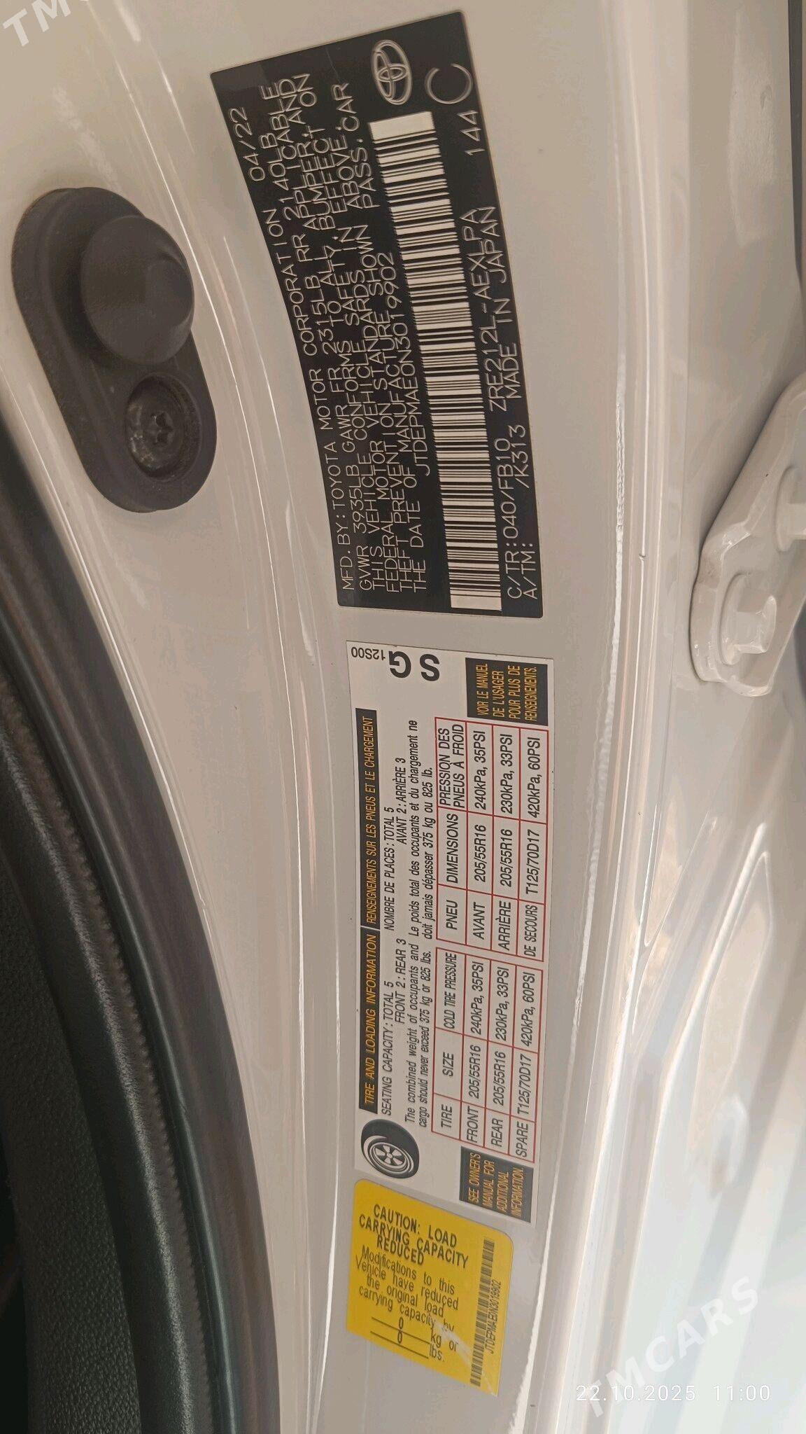 Toyota Corolla 2022 - 247 000 TMT - Kaka - img 8