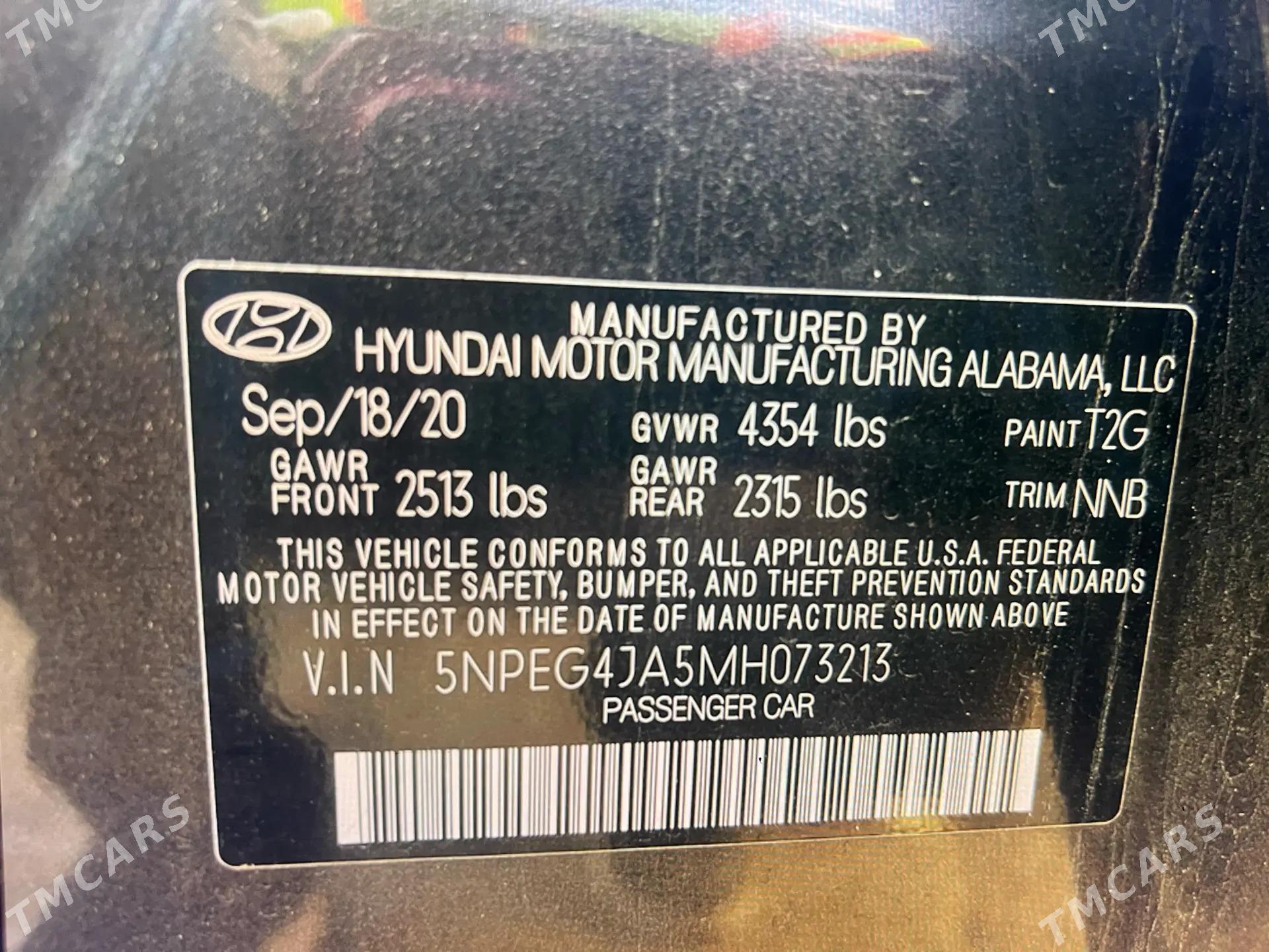 Hyundai Sonata 2021 - 166 000 TMT - Mary - img 6