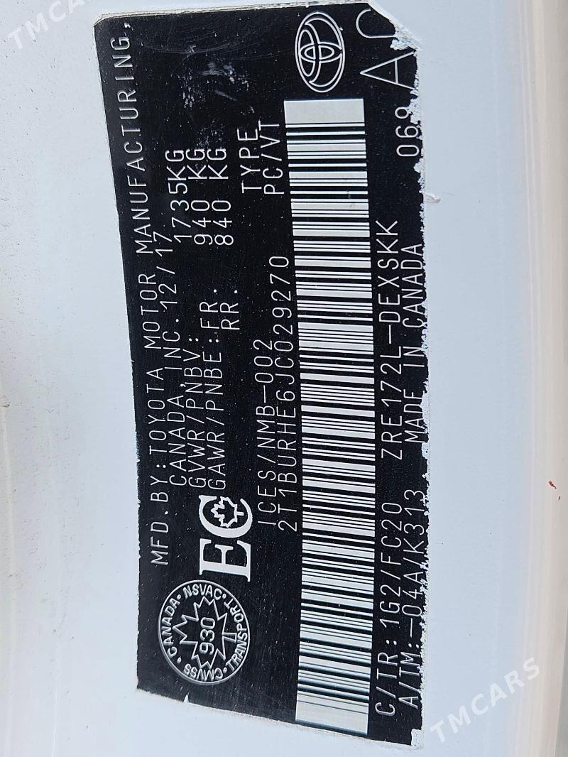 Toyota Corolla 2017 - 210 000 TMT - Ашхабад - img 2