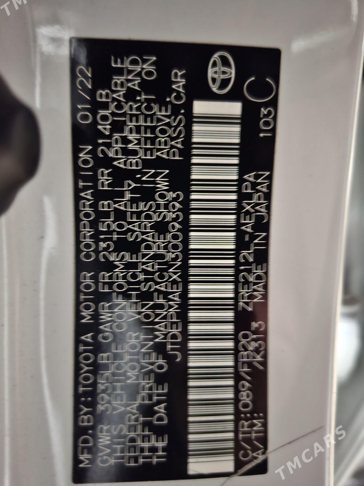 Toyota Corolla 2022 - 265 000 TMT - Гёкдже - img 9