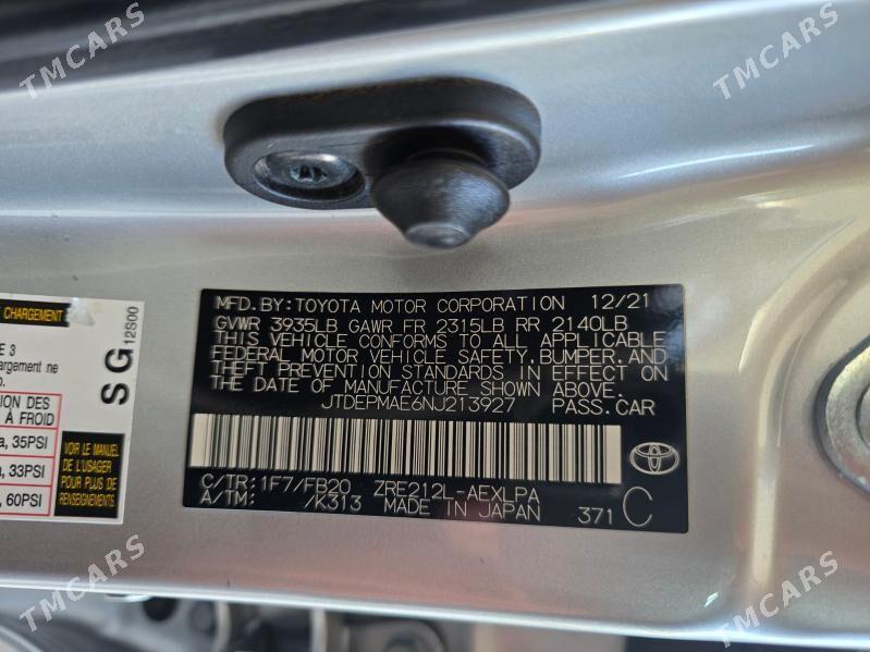 Toyota Corolla 2022 - 230 000 TMT - Mary - img 3