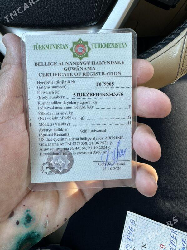 Toyota Highlander 2019 - 450 000 TMT - Mary - img 7