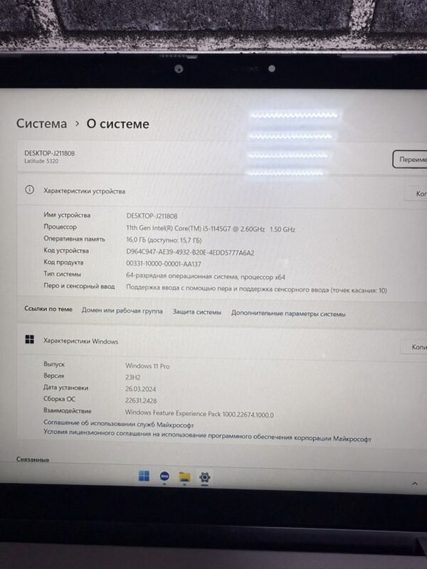 Dell i5 11Th/16Gb/256Gb - Кëши - img 3