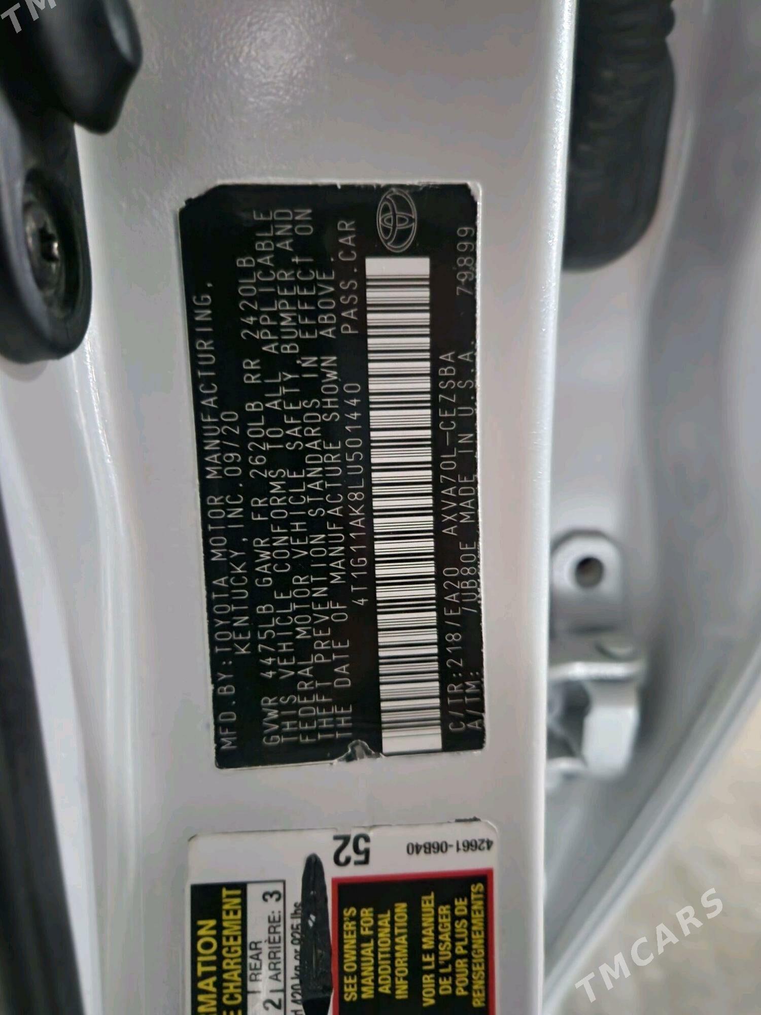 Toyota Camry 2020 - 314 000 TMT - Байрамали - img 5