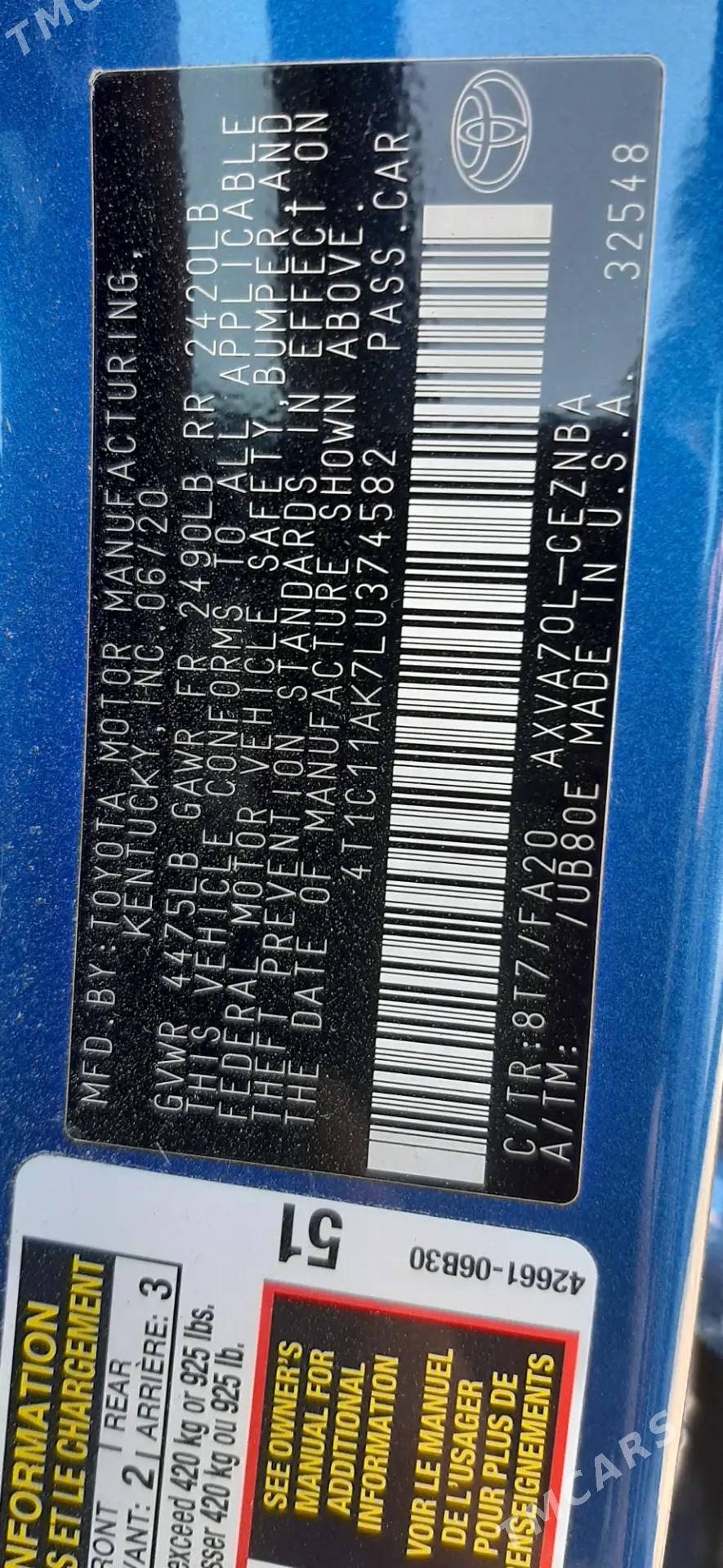 Toyota Camry 2020 - 215 600 TMT - Мары - img 5