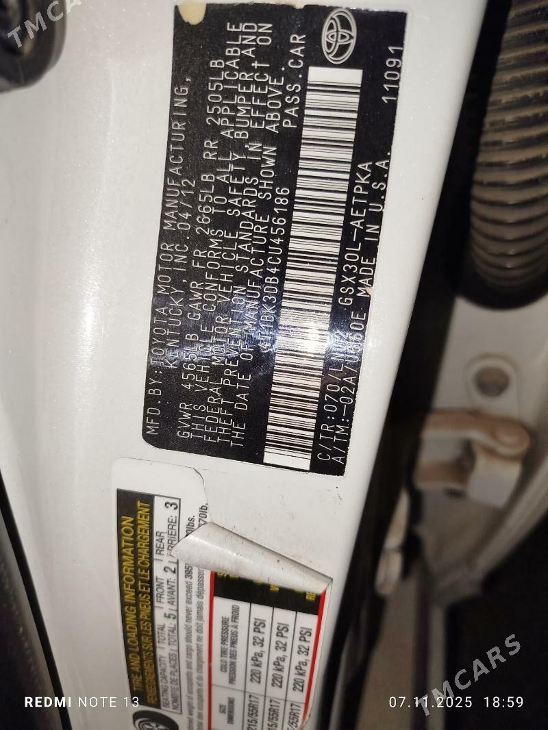 Toyota Avalon 2012 - 290 000 TMT - Ашхабад - img 5