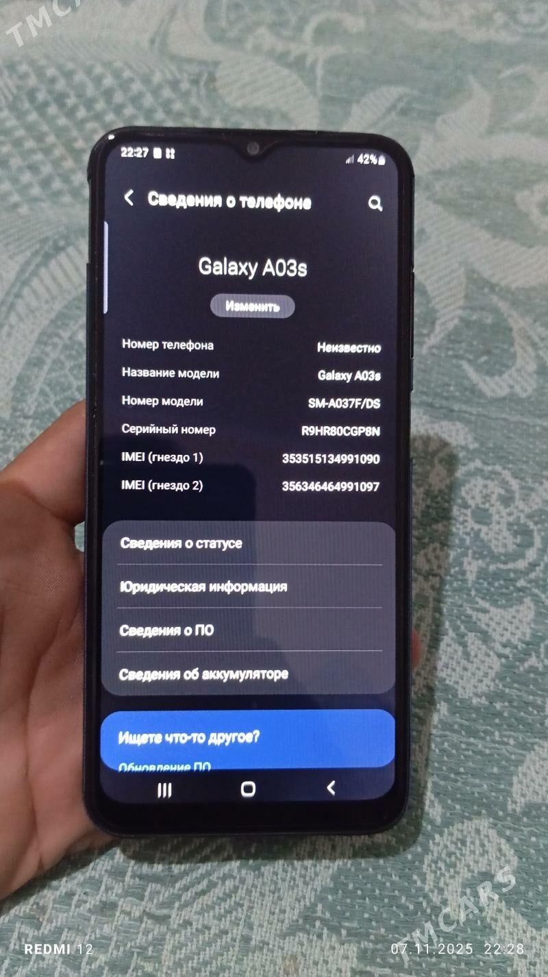 Samsung A03s 3/32lik - Gökdepe - img 2