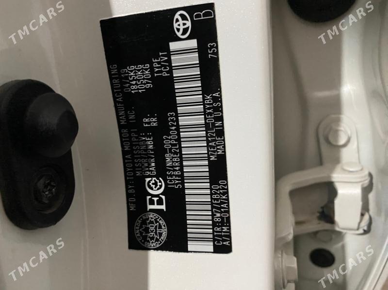 Toyota Corolla 2019 - 270 000 TMT - Ашхабад - img 2