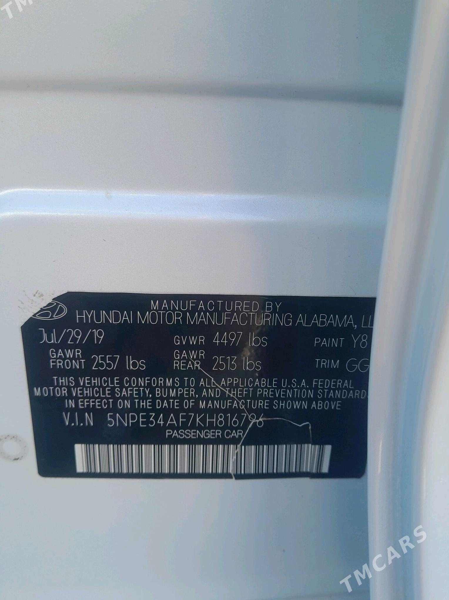 Hyundai Sonata 2019 - 195 000 TMT - 9 мкр - img 6