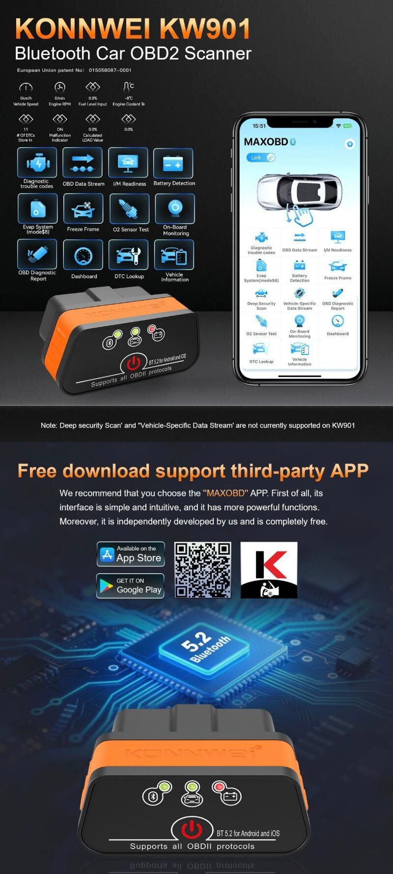 Konnwie Diagnostika Obd2 450 TMT - Hitrowka - img 4