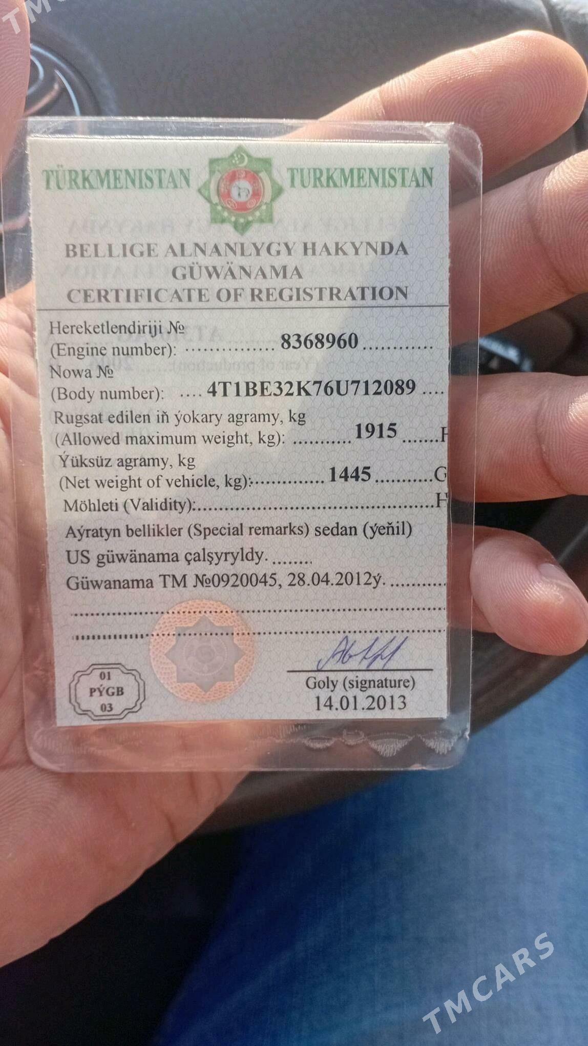 Toyota Camry 2006 - 155 000 TMT - Büzmeýin - img 9