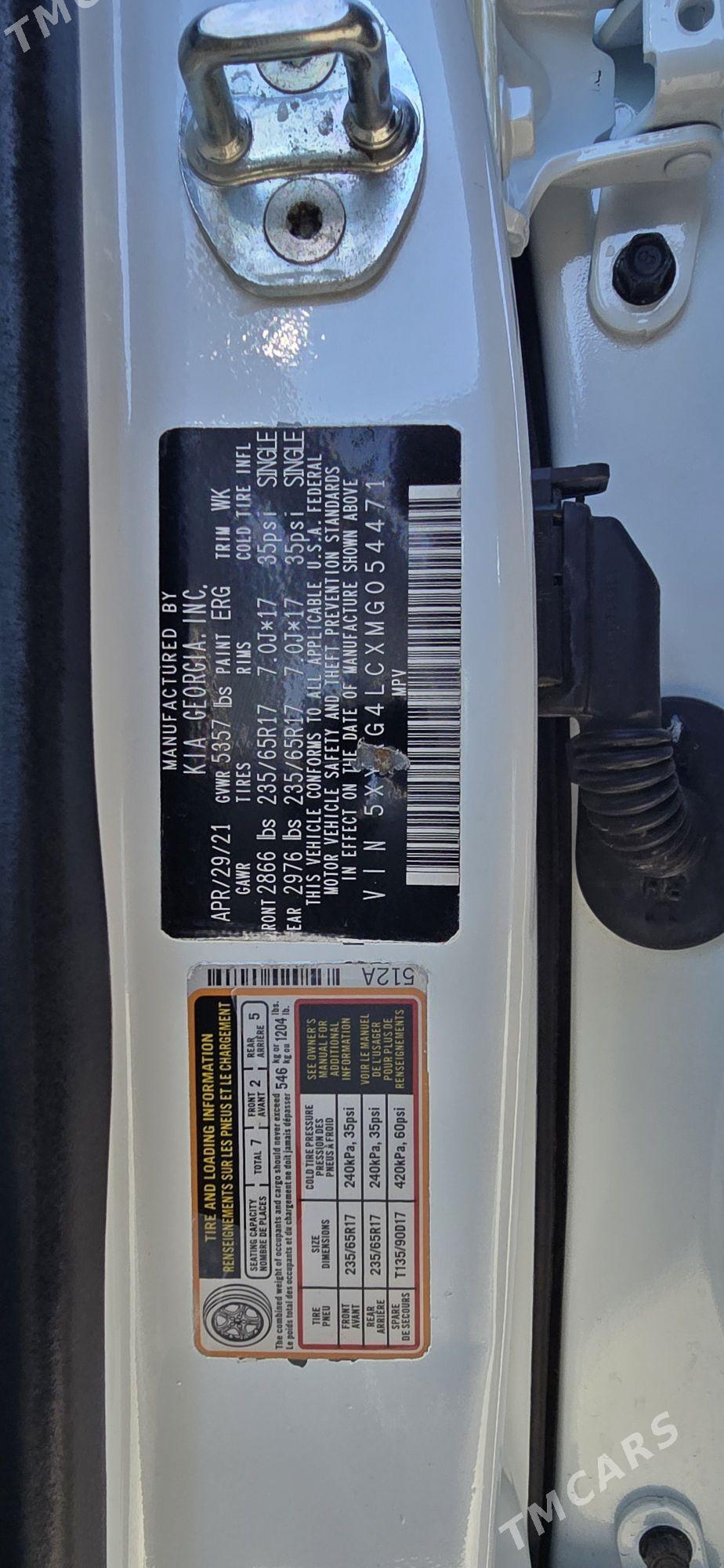 Kia Sorento 2021 - 330 000 TMT - Ашхабад - img 10