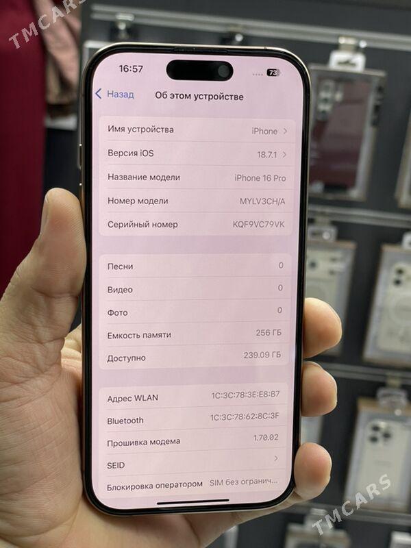 IPhone 16 pro 256/98 2 sim - Ашхабад - img 4