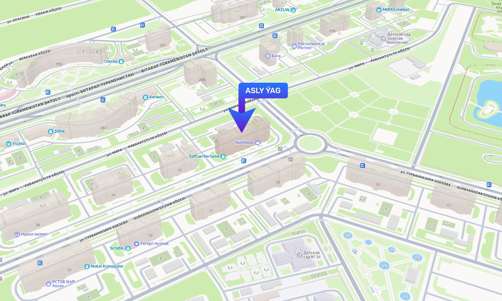 ASLY ÝAG Map Location