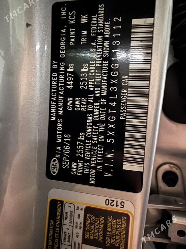 Kia Optima 2016 - 187 000 TMT - Aşgabat - img 10