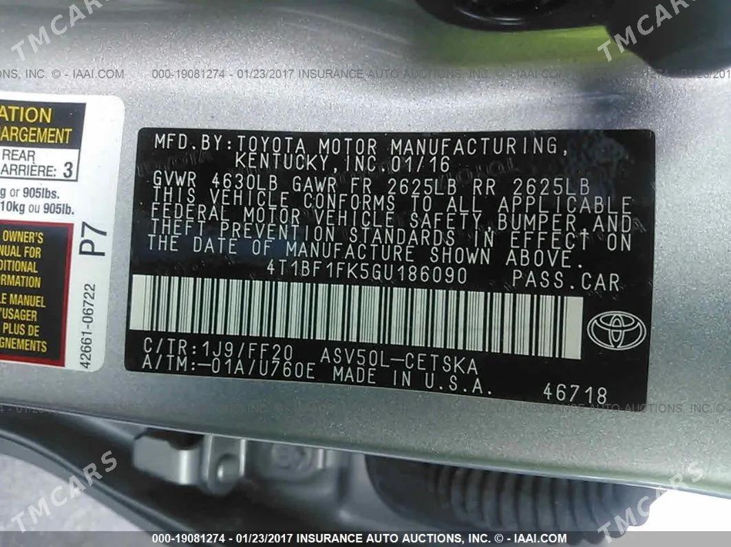 Toyota Camry 2016 - 319 000 TMT - Ашхабад - img 6