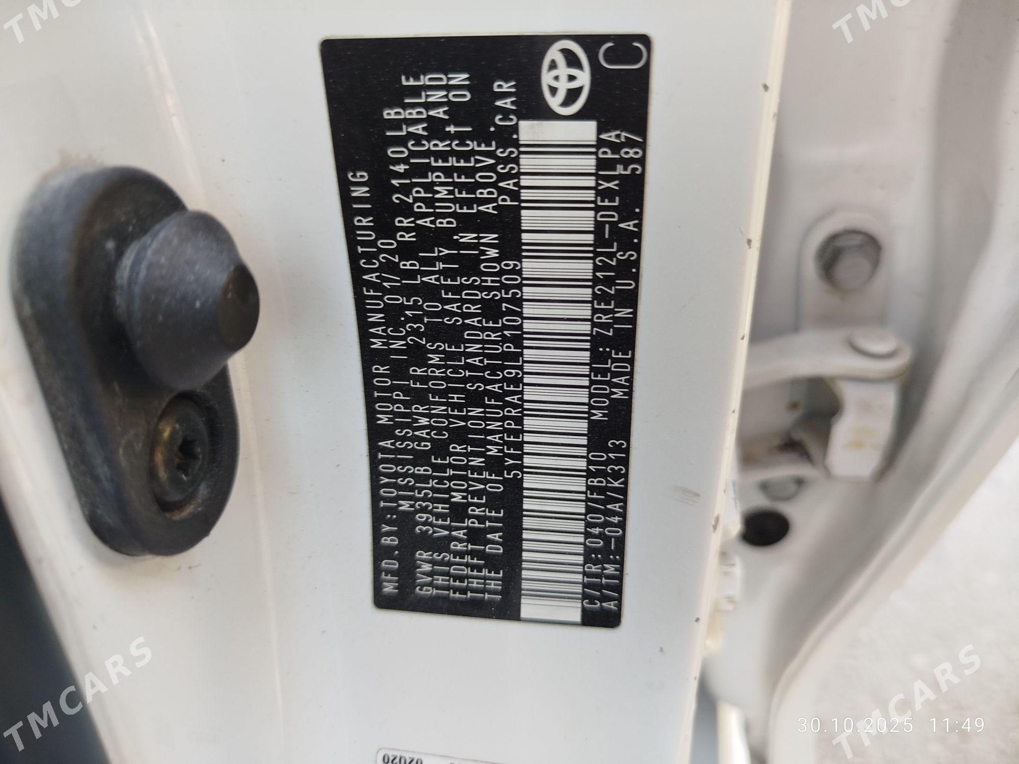 Toyota Corolla 2020 - 245 000 TMT - 30 мкр - img 9