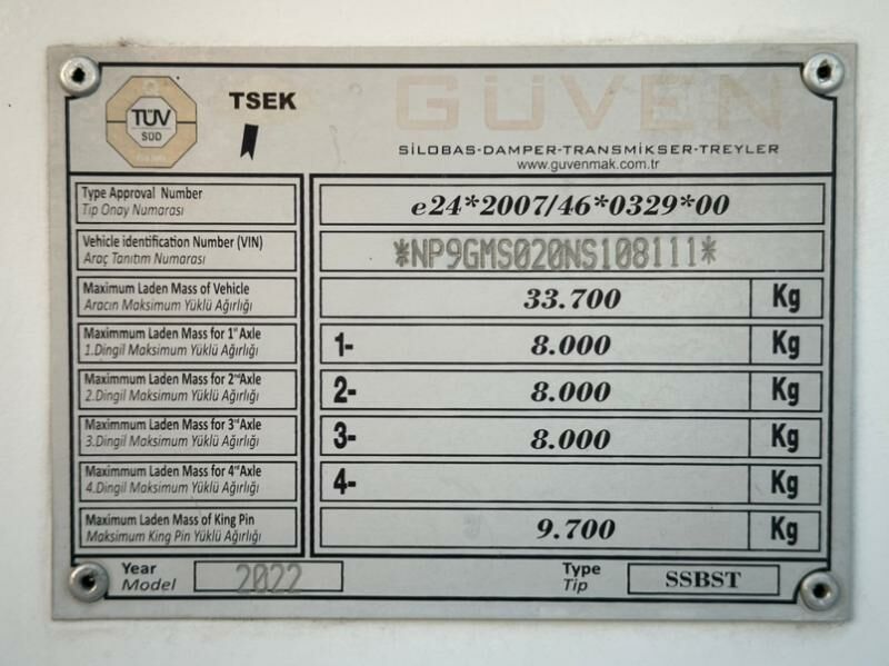 Kogel Euro Trailer 2022 - 700 000 TMT - Балканабат - img 7