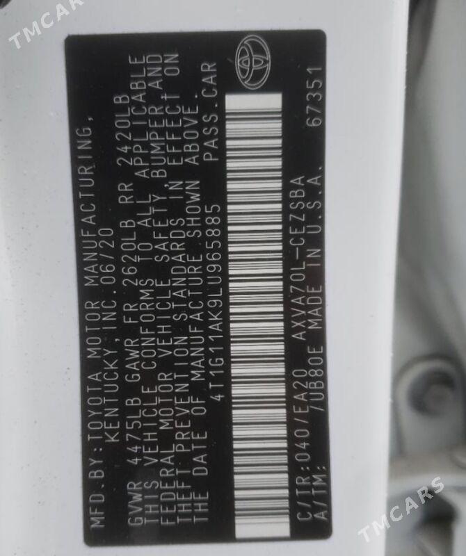 Toyota Camry 2020 - 288 000 TMT - Aşgabat - img 9