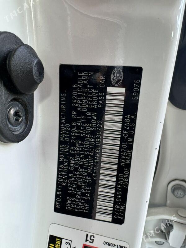 Toyota Camry 2020 - 300 000 TMT - Mary - img 6