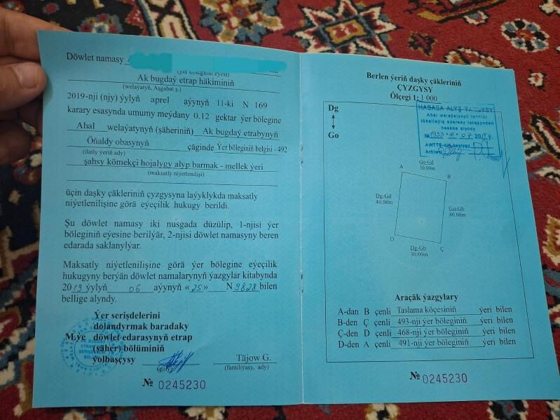 Oñaldy ( satlyk plan jaý ýer ) - Ak bugdaý etraby - img 3