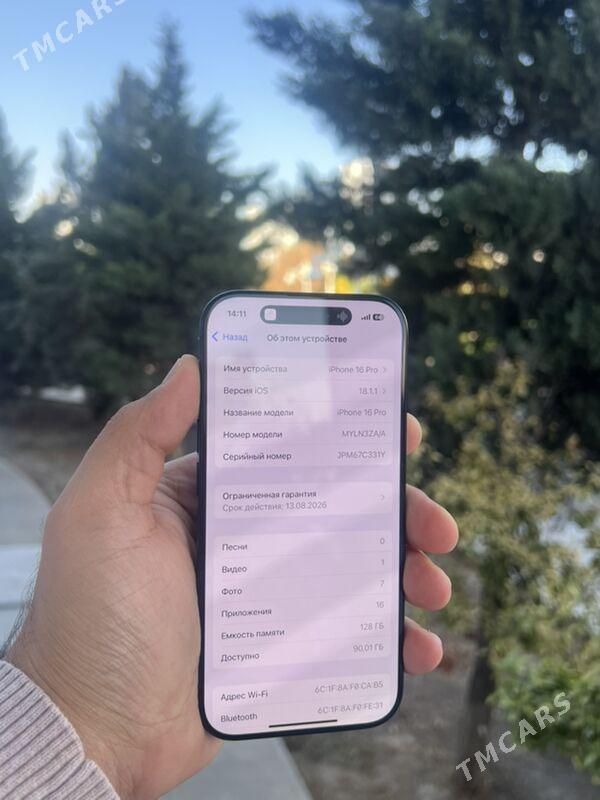 iPhone 16 pro ZA/A 100% - Aşgabat - img 3