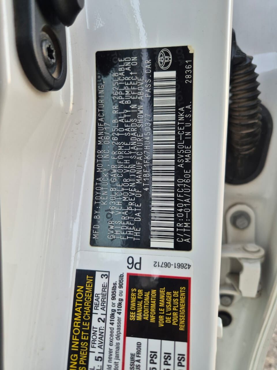 Toyota Camry 2017 - 265 000 TMT - Aşgabat - img 6