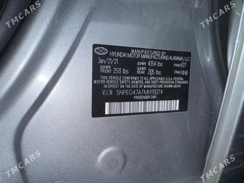 Hyundai Sonata 2021 - 250 000 TMT - Туркменабат - img 9