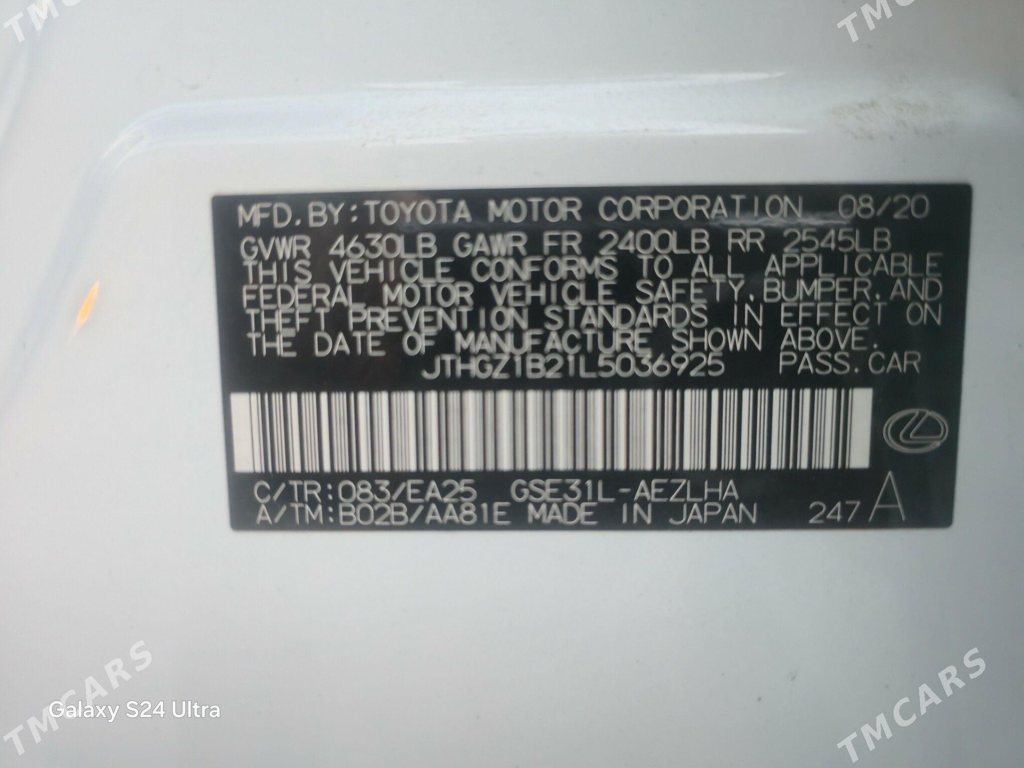 Lexus ES 350 2020 - 355 000 TMT - Ашхабад - img 6