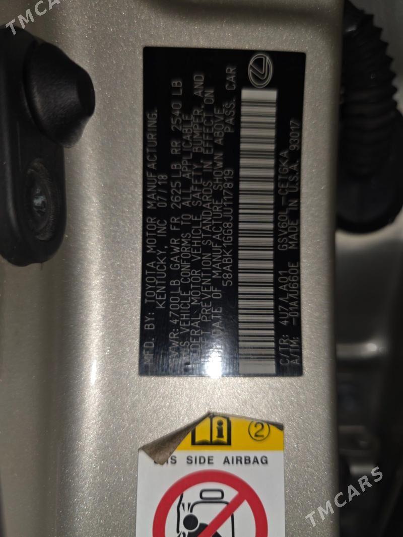 Lexus ES 350 2018 - 432 000 TMT - Туркменабат - img 5