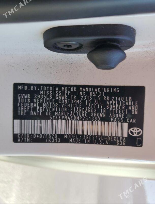 Toyota Corolla 2021 - 196 000 TMT - Ашхабад - img 3