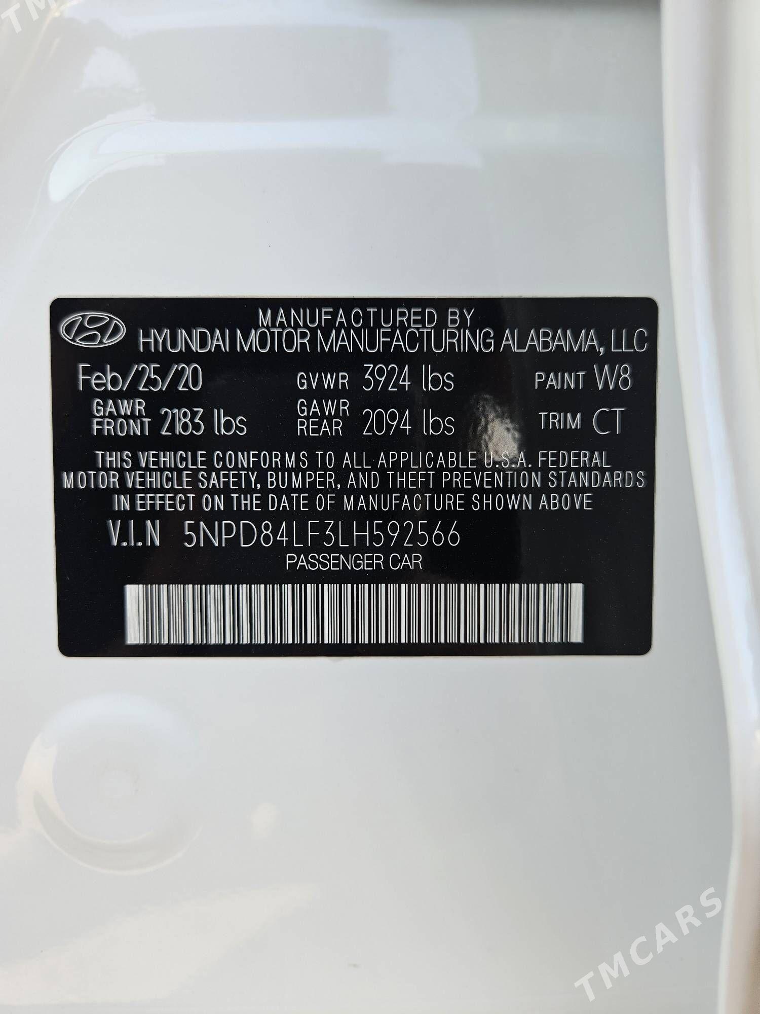 Hyundai Elantra 2020 - 220 000 TMT - Aşgabat - img 9