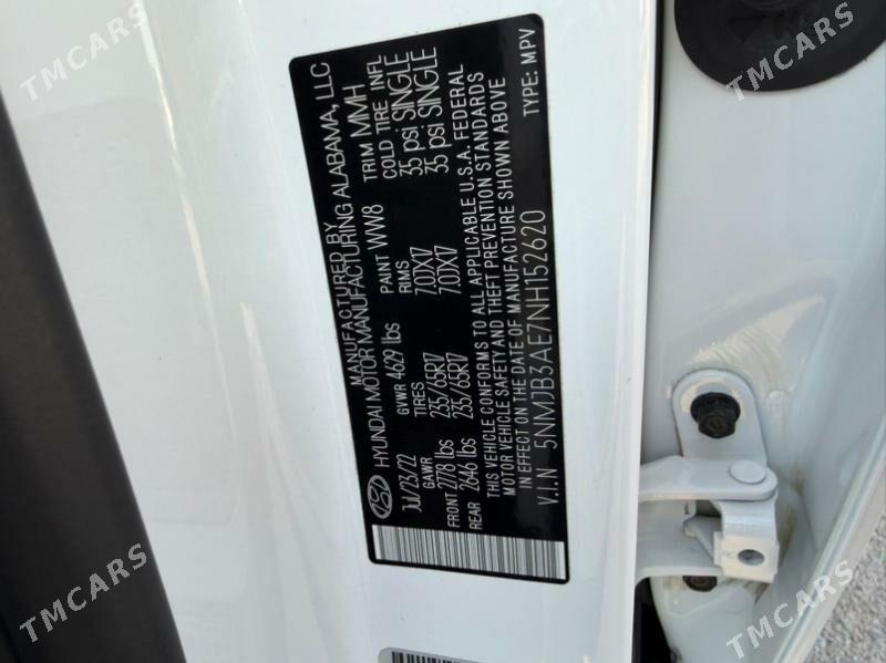 Hyundai Tucson 2022 - 333 000 TMT - Ашхабад - img 5