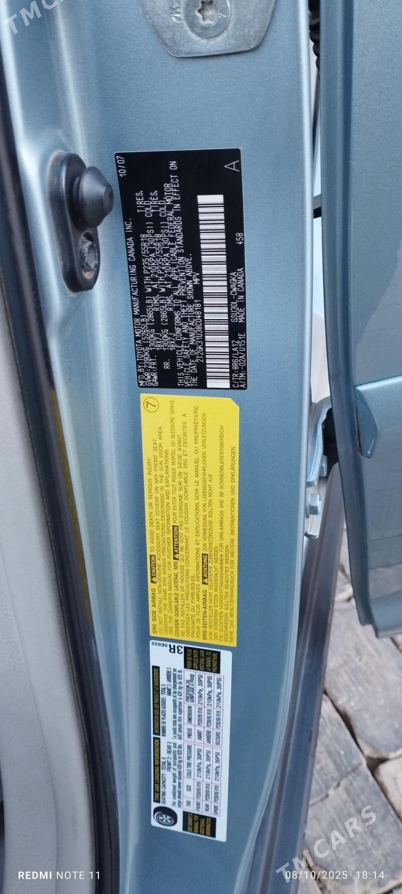 Lexus RX 350 2007 - 270 000 TMT - Baýramaly - img 7