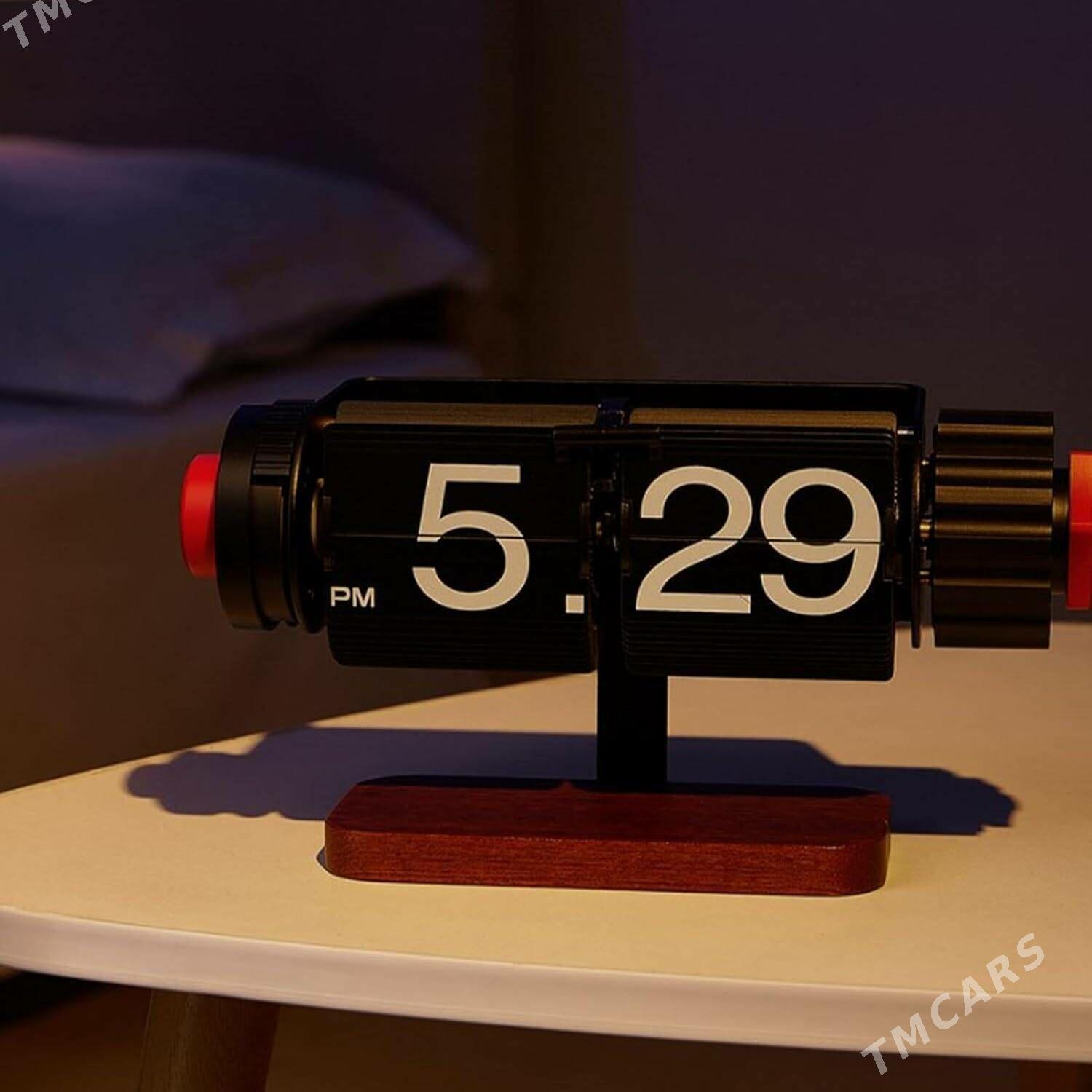 Retro Flip Clock Wooden - Aşgabat - img 2