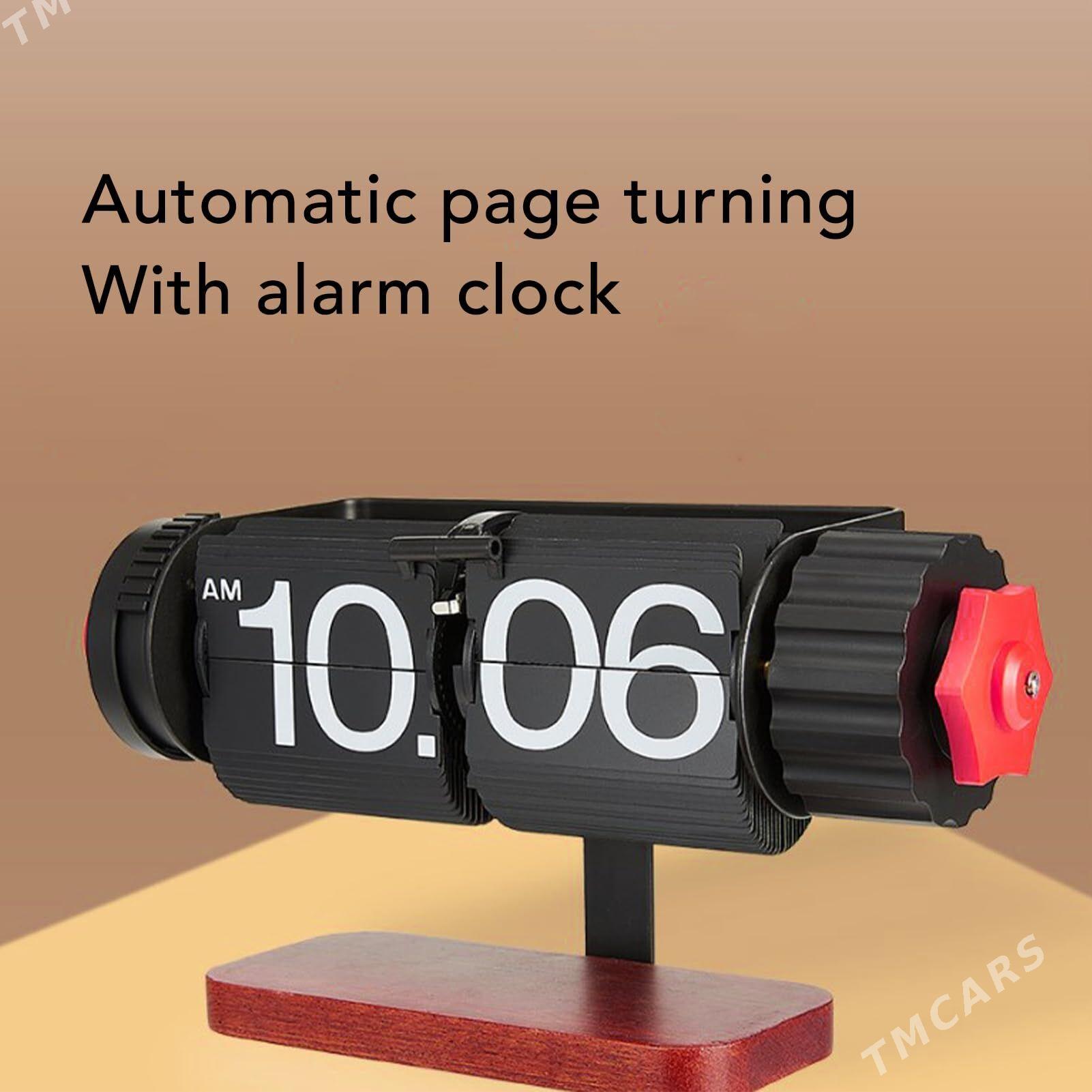 Retro Flip Clock Wooden - Aşgabat - img 4