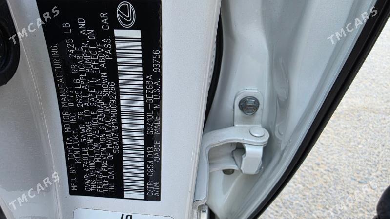 Lexus ES 350 2021 - 550 000 TMT - Aşgabat - img 4