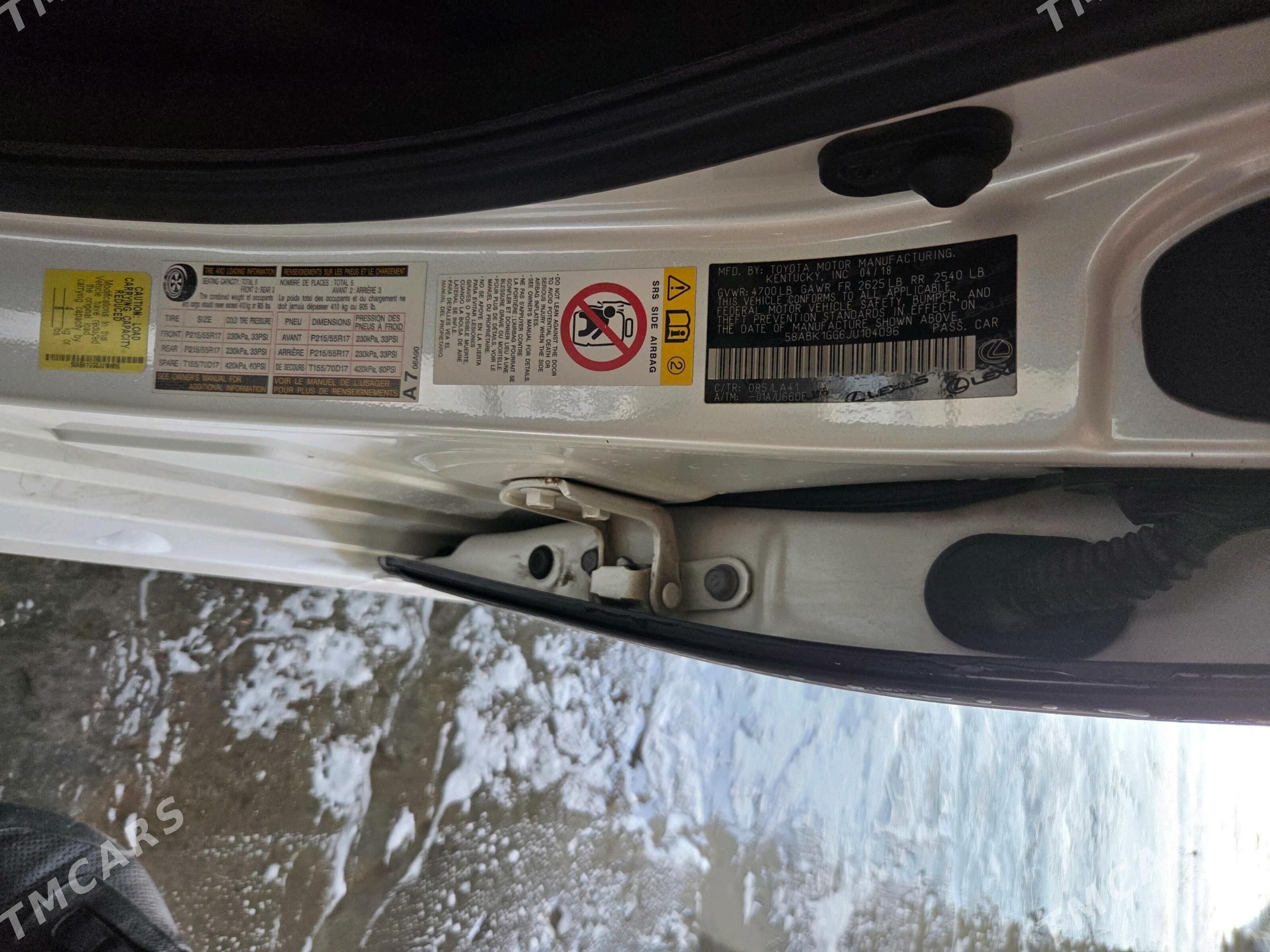 Lexus ES 350 2018 - 435 000 TMT - Aşgabat - img 6